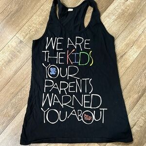 Mac Miller 2010 Tour Tank Top Size Medium Black “We Are The Kids” Black Unisex